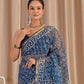 Indigo jaal kota doriya saree