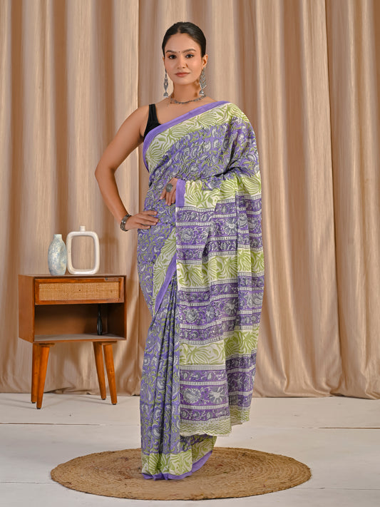 Lilac floral jaal